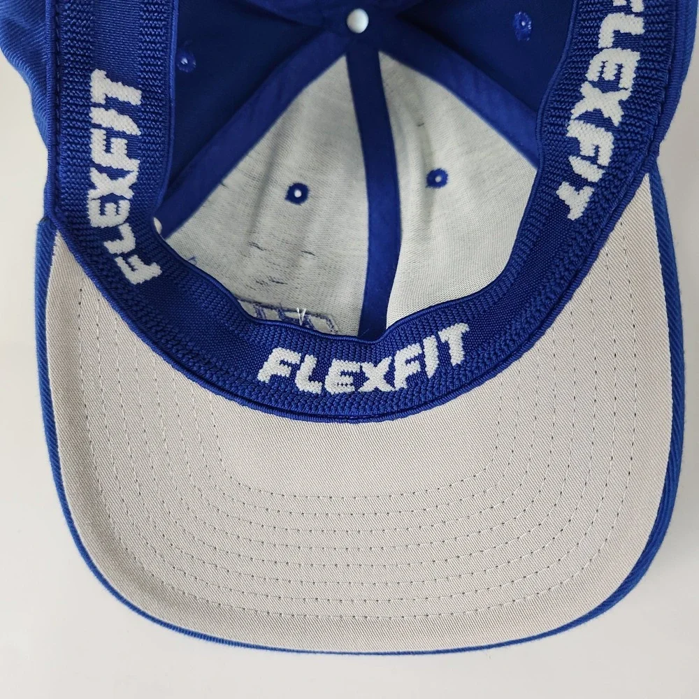 Cole Wodd Racing Flexfit Hat Blue Embroidered Logo‎ 17W Stretch L-XL NASCAR